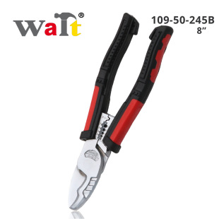 Seven-in-one multifunctional cable pliers diagonal pliers stripping crimping 8-inch electrician special wire cutters cable scissors
