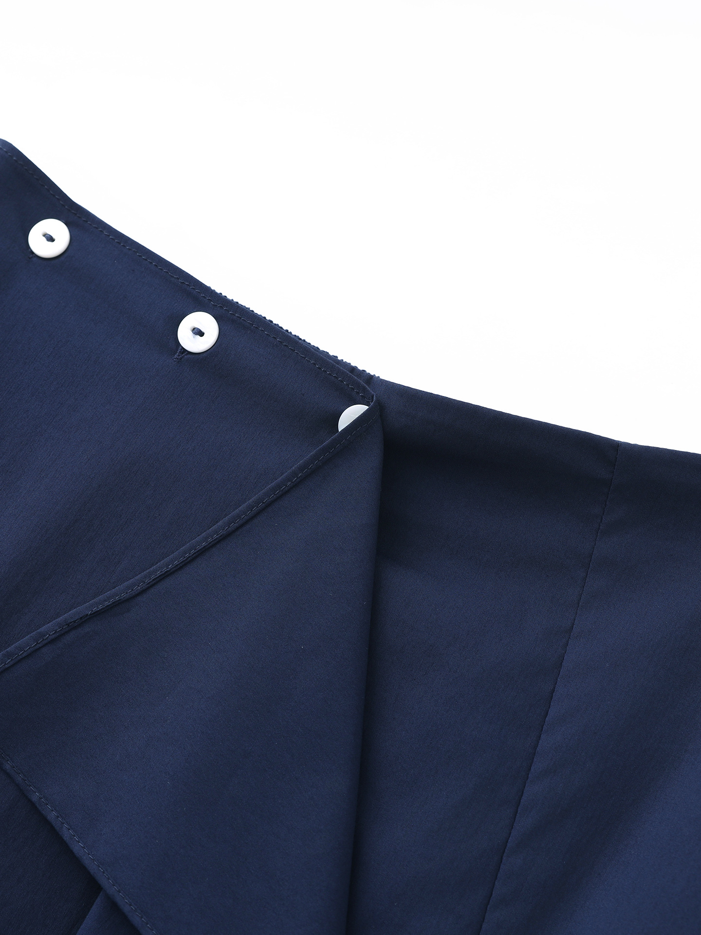 Set áo vest không tay kết hợp chân váy giả hai dáng đi làm — Màu xanh navy