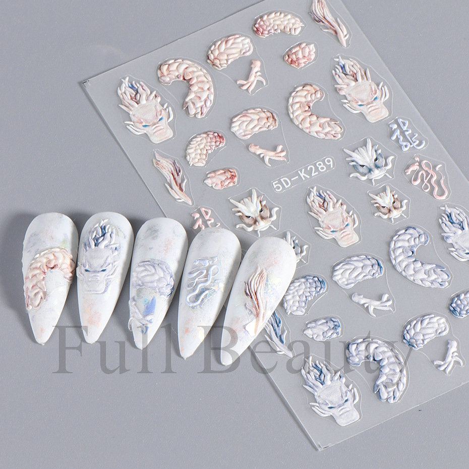 Rétro Dessin Animé Fleur Pvc Ongles Correctifs 1 Pièce display picture 1