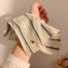 11# beige diamond square scarf circle-22cm