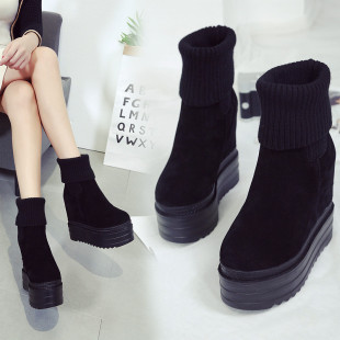 222-16�ﶬ�r�к���R��ѥ14CM�¸�Ůѥ�����߶�ѥë�����ɸ�ѥ��