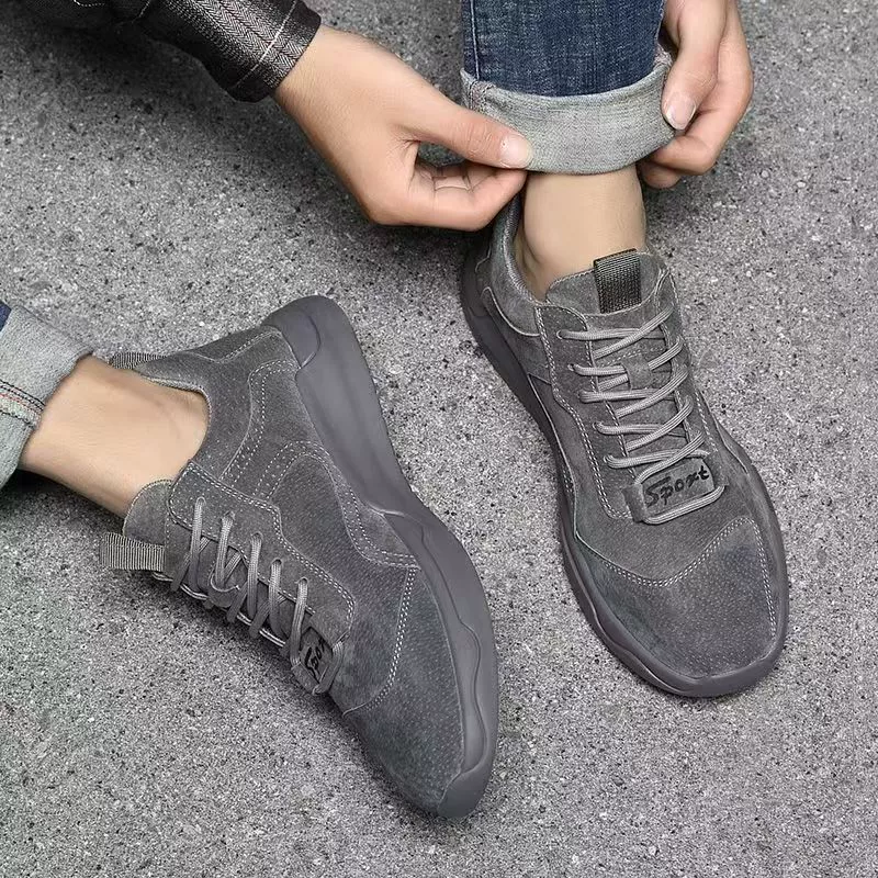 2024 новая студенческая спортивная повседневная обувь для бега дикие тренды красивые кроссовки мужские корейские кожаные туфли