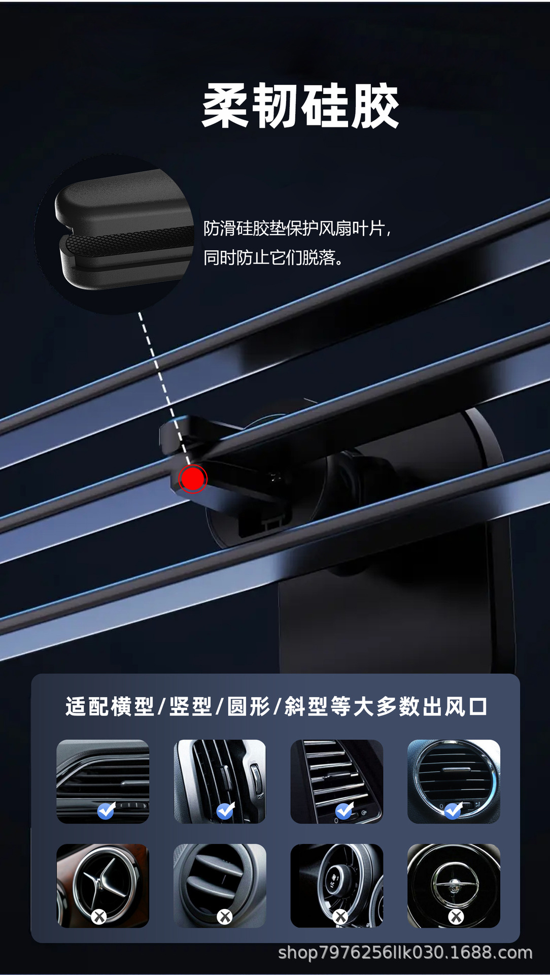 15W Magnetic Car Wireless Charger Navigation Bracket Car Wireless Charger Car Charger Magnetic Wireless Charger