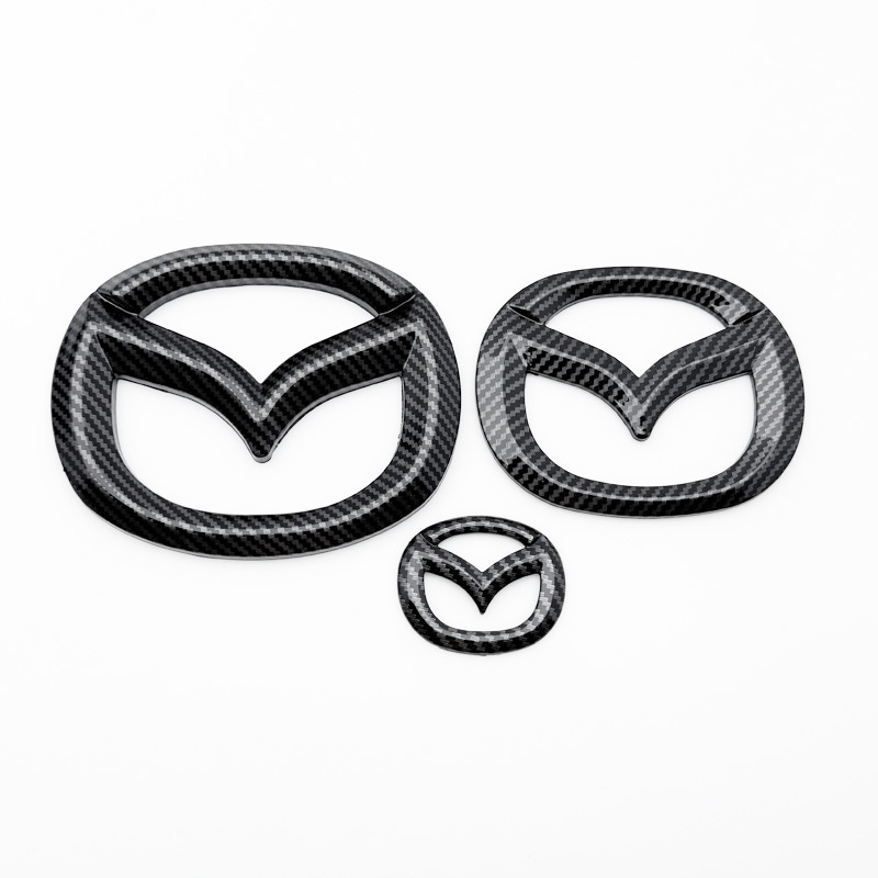 Suitable for Mazda 3 Angkesela Atez Cx4 Cx30 Cx-5 Black Warrior Front and Rear Logo Cover Stickers