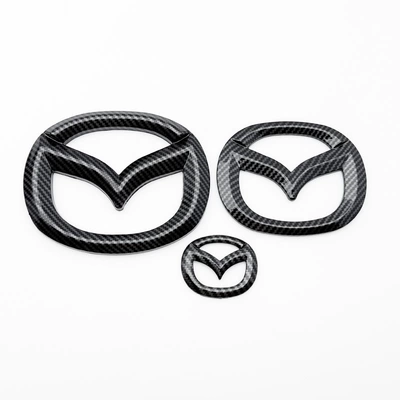 Car logo, Cx4 Cx30 Cx-5 Black Warrior - 14-19-atez-front-rear-direction-mark-carbon-fiber