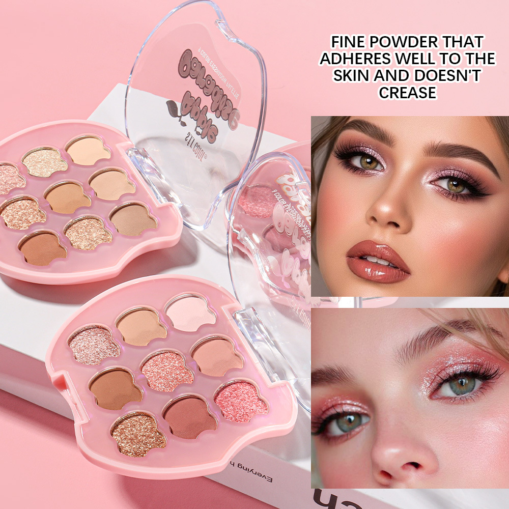 s.f.r color transfronterizo exclusivo para el amor de manzana perlada mate 9 color de sombra de ojos de maquillaje diario al por mayor