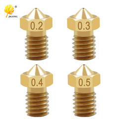 Brass nozzle 3D printer accessories M6 threaded print nozzle E3DV5V6 suitable for 1.75mm filament 3D printing filament