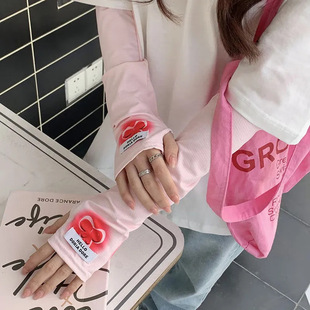 Sun Protection Ice Sleeves for Women Summer Ice Silk Ice Feeling Sun Protection 2025 New Sleeves Loose and Breathable Cycling Hand Sleeves Trendy