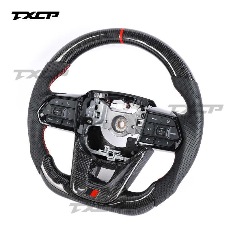 Suitable for Toyota Land Cruiser LC300 LC200 FJ70 200 modified and upgraded carbon fiber steering wheel