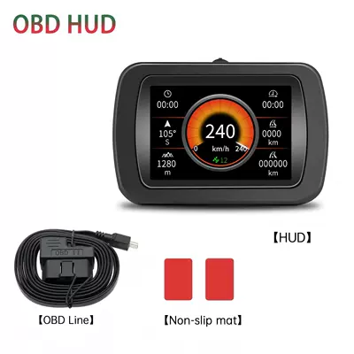 Vehicle-mounted universal modified instrument off-road automobile instrument - a65-obd-model-black