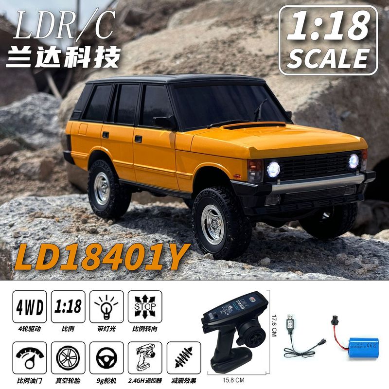 Landa LD18401 模擬オフロードリモートコントロールカーレンジローバーモデル rc クライミングカー 1/18 四輪駆動子供のおもちゃの車|undefined