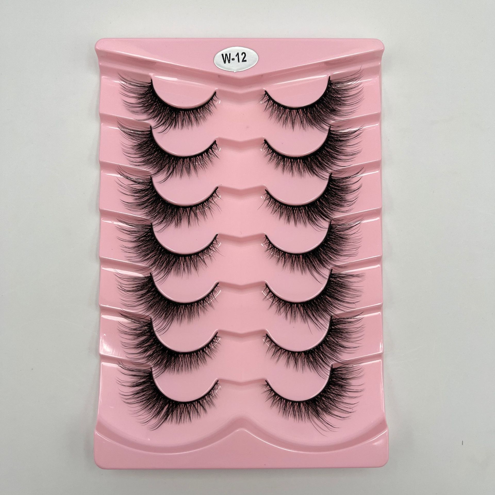 Explosiones transfronterizas de 7 pares de ojos de zorro, pestañas falsas, pestañas gruesas, pestañas de gato, pestañas falsas, pestañas alargadas, pestañas falsas