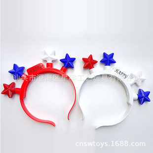 Jr4602539 Cross-Border Led Flash Hairpin 4 Lights Holiday Party Christmas Halloween Hair Hoop