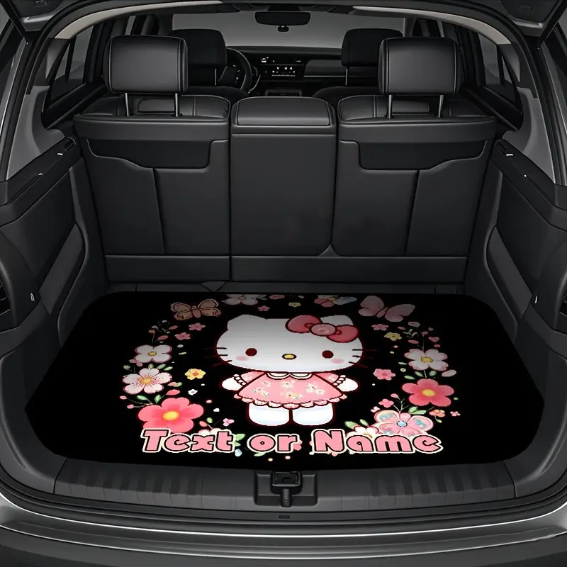 Animation Hello Kitty Floor Mat Car Dirt-resistant Wear-resistant Trunk Mat Dust-proof Non-slip Car Mat in stock Labeling