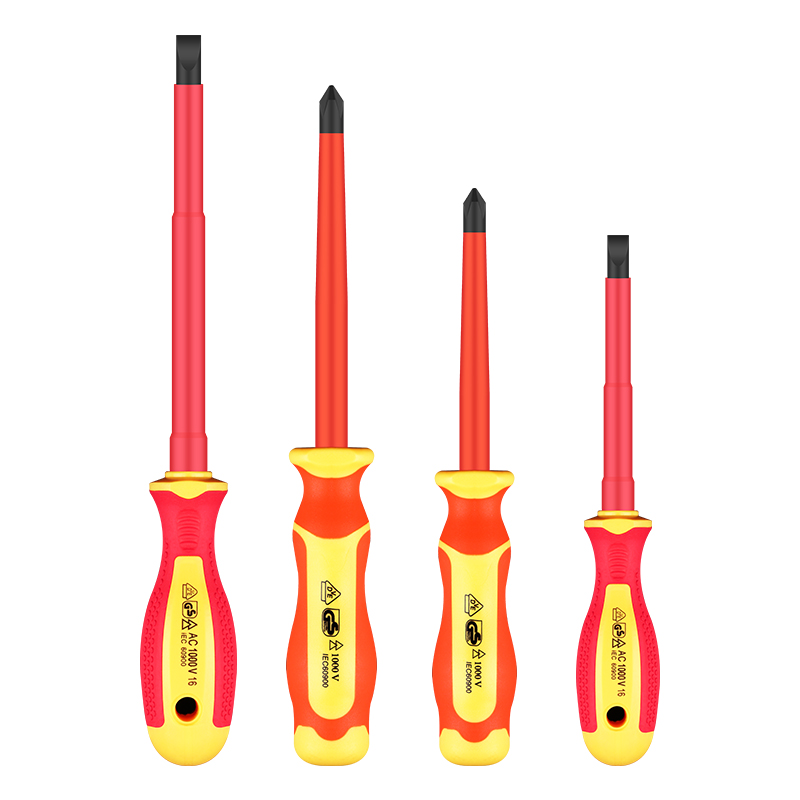 Japón Destornillador con aislamiento Fukuoka resistente a alta presión 1000V electricista VDE destornillador de destornillador súper duro de grado industrial