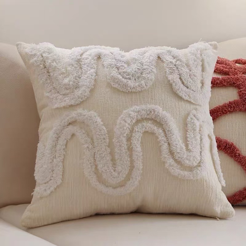 Nórdico inswind bordado almohada cubierta de cuadrícula sala de estar sofá almohada almohada de cabecera almohada de decoración de alojamiento marroquí image 11