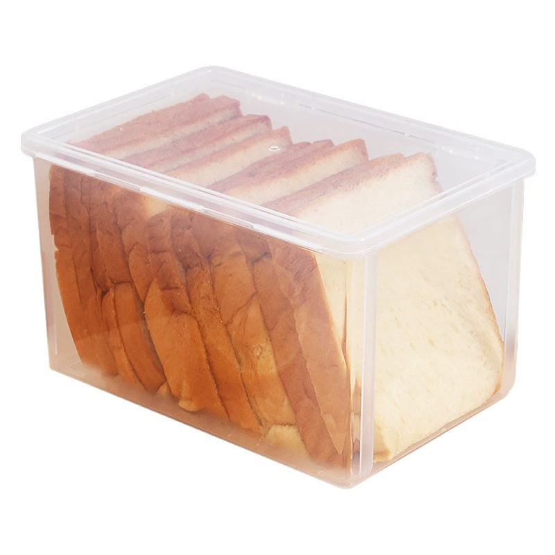 Коробка для хранения хлеба оптовая прозрачная большая пластиковая утолщенная кухня
