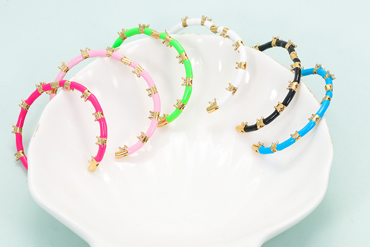 Street Occasion Exaggerated Geometric Copper Plating Zircon Hoop Earrings 1 Pair