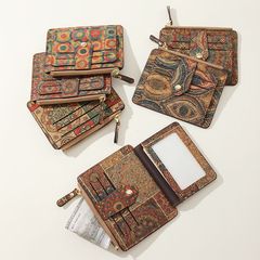 レトロで洗練されたマルチカードカードバッグポルトガルのコルク超薄型超軽量ジッパー小銭入れ小銭入れメーカー直供