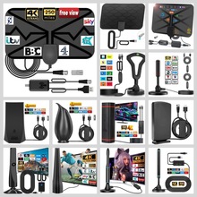 波浪纹跨境HDTV数字电视天线 亚马逊4K电视天线 ATSC室内室外天线