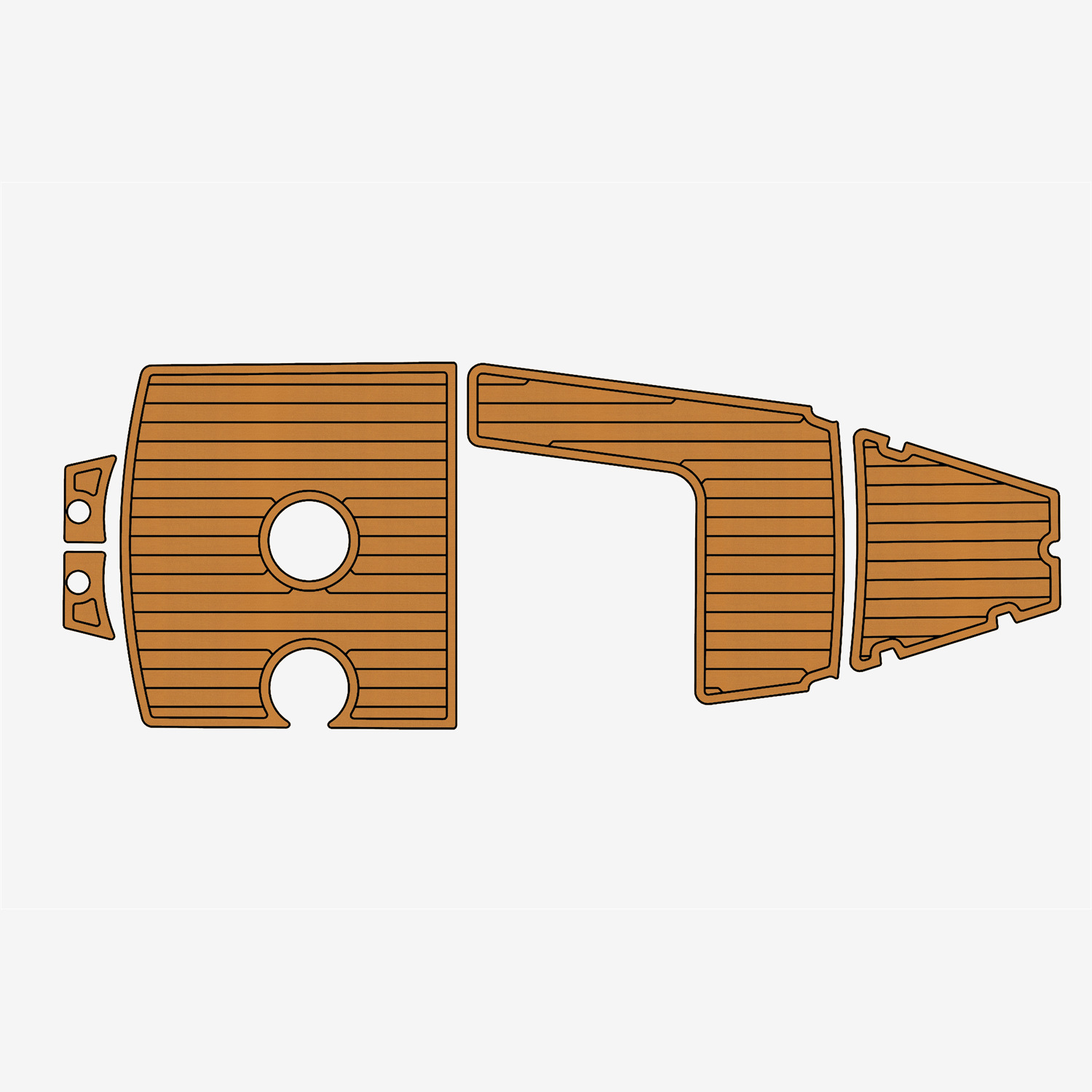 zodiac pro open 250 EVA teak Marine faux foam mat Floor