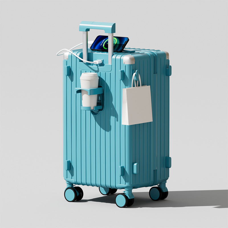 Maleta para mujeres, 28 pulgadas, multifunción, 20 pulgadas, rueda silenciosa universal, caja de embarque a prueba de explosiones.