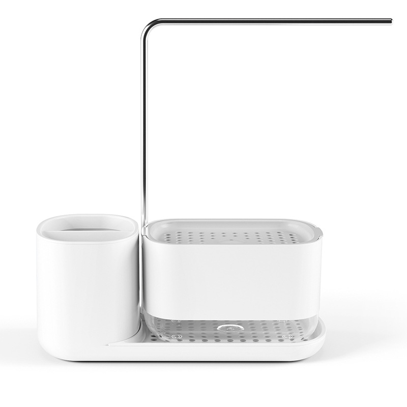 Cocina encimera detergente líquido caja de lavado de manos desinfectante de manos caja de líquido prensa dispensador de jabón cocina rack de almacenamiento