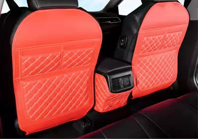 Chair back anti-kick pad back anti-kick pad universal - red-pair
