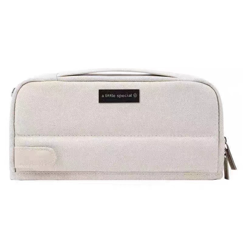 Pencil case for students, stationery, retro universal capacious storage box