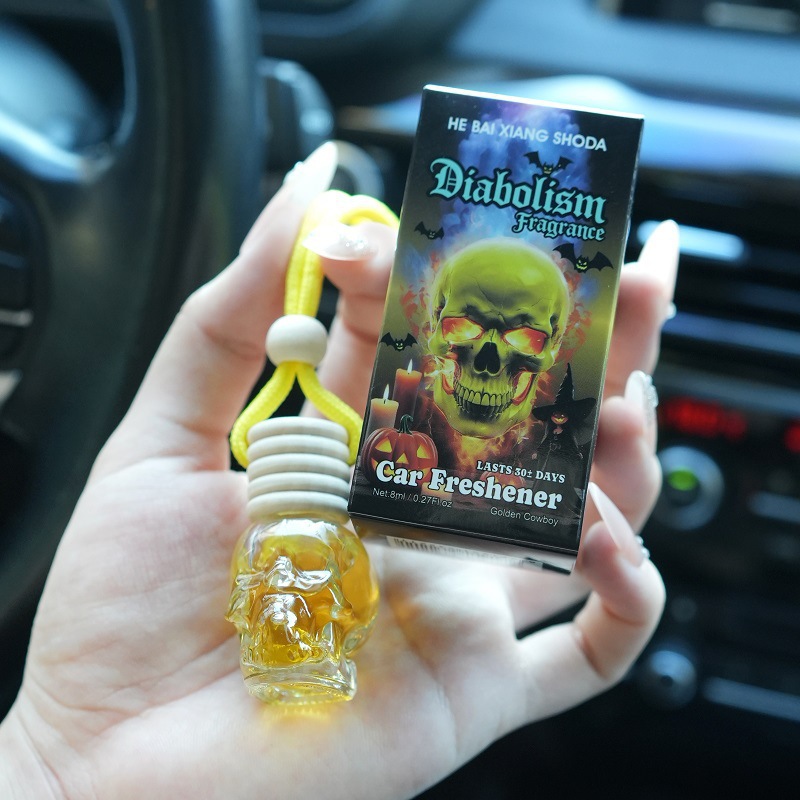 Transfronterizo inglés esqueleto modelo de automóvil fragancia de eliminación de olor colgante decoración de perfume de automóvil fragancia de automóvil
