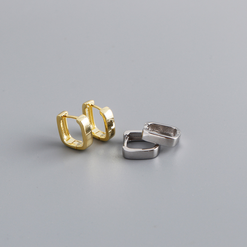 Fashion Geometric Sterling Silver Earrings 1 Pair