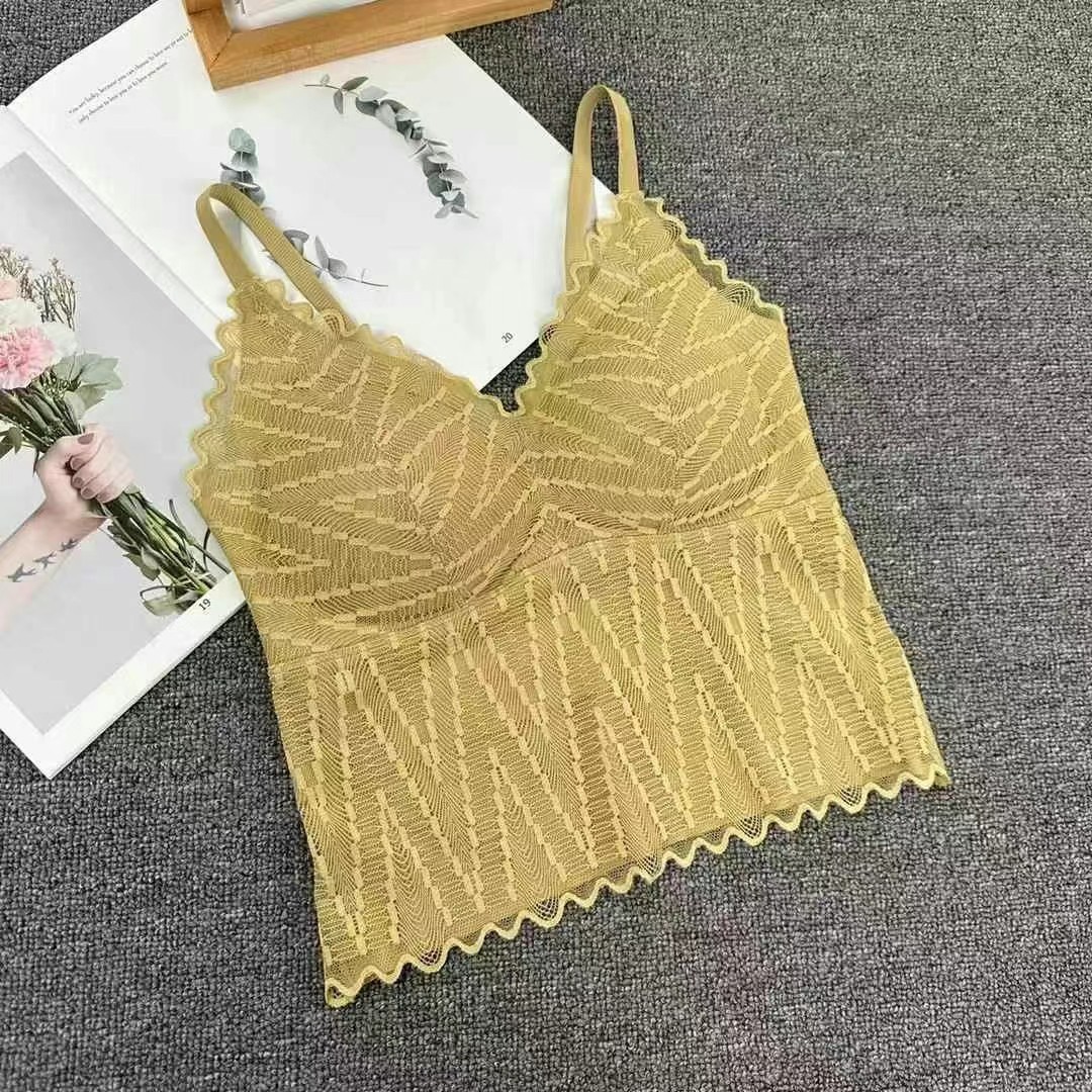 3816 # Cintura ultrafina sin costuras, eslinga adelgazante para moldear el cuerpo, interior y exterior, hermoso encaje, espalda, sujetador integrado antideslizante