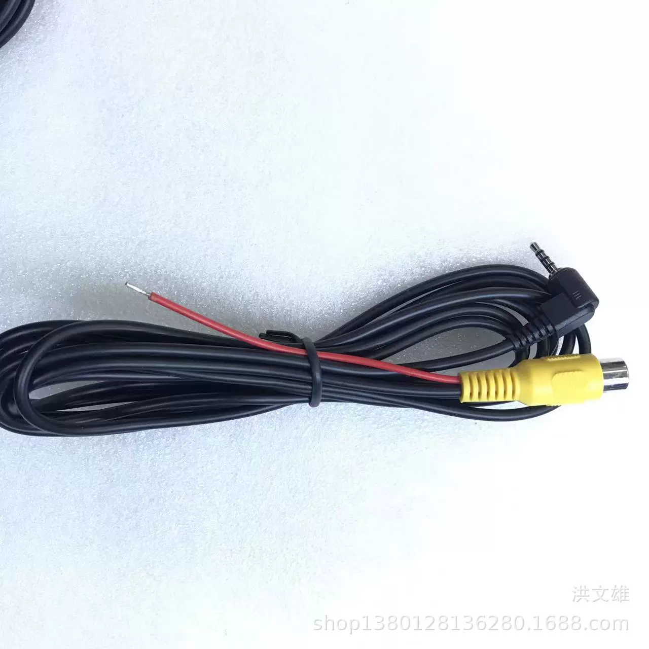 2.5四节转RCA母+引线2.4M 2.5转RCA母 GPS导航仪车载导航视频线