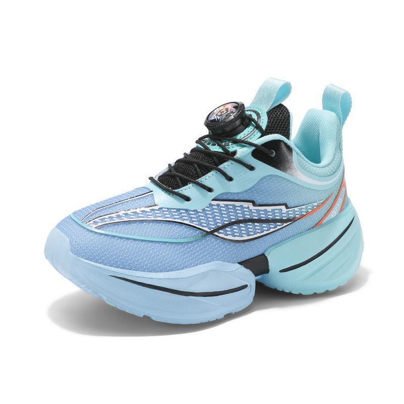 Zapatos para niños 2025 otoño nuevos niños de tamaño medio y grande malla transpirable para niños zapatos de carrera antideslizantes zapatos pequeños