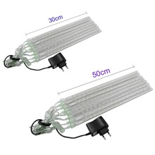 ULLED流星灯水滴流星雨灯串树木圣诞装饰节日氛围灯彩灯派对彩光