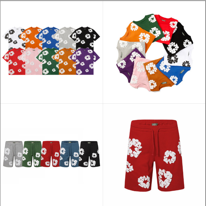 【Summer Style】. Kanye-Inspired Foam Cotton Denim Tears Hoodie and Casual Sweatpants Set Trendy