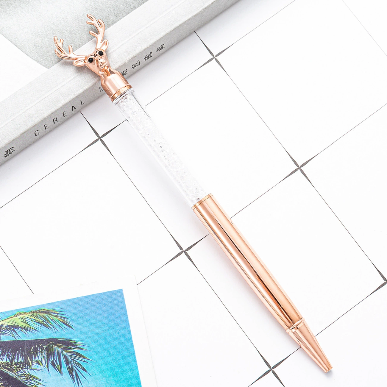 Creative metal ballpoint pen, multicoloured rollerball pen, Nordic style, Birthday gift