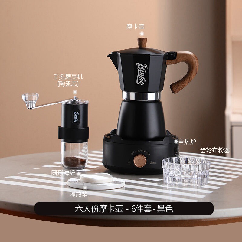 Cafetera Moka Italiana Doméstica de Aleación de Aluminio para Uso Doméstico