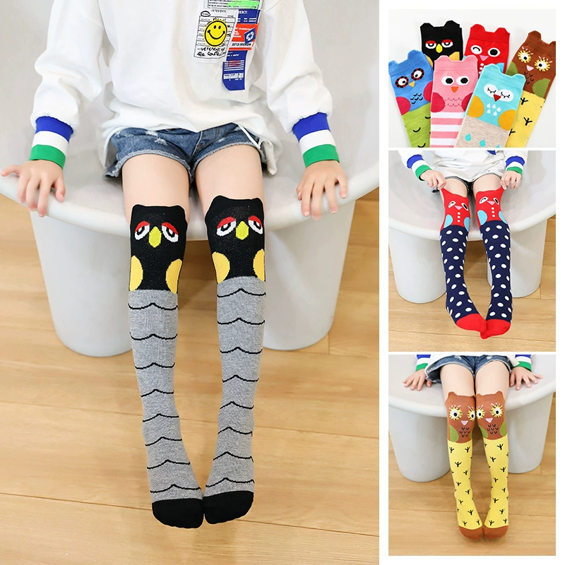 Детские демисезонные knee socks осень, Cartoon высокие ботинки для мужчин и женщин, средняя длина
