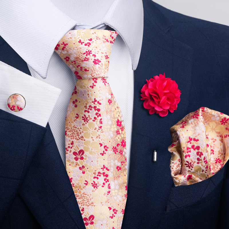 135g Weight Square Scarf, Cufflinks, Tie Classification Polyester Yarn Material Geometric, Stripe, Cashew Nuts Pattern All Seasons Season Men's Gender Commute Style Commute Geometric Stripe Cashew Nuts Polyester Yarn Men's Square Scarf Cufflinks Tie 71
