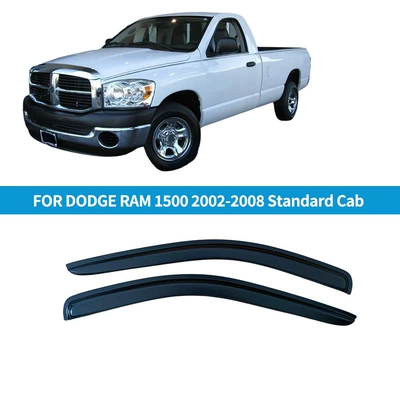 Suitable for Dodge Dodge Ram 1500 2002-2008 Standard Cab, Thickened Rain and Sun Visors (Rain shield) - for-dodge-ram-1500-2002-2008-standard-cab2pcs