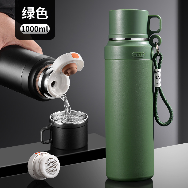 Ye Green 1000ml (내부 316 스테인레스 스틸, 외부 201 스테인레스 스틸, 필터 포함)