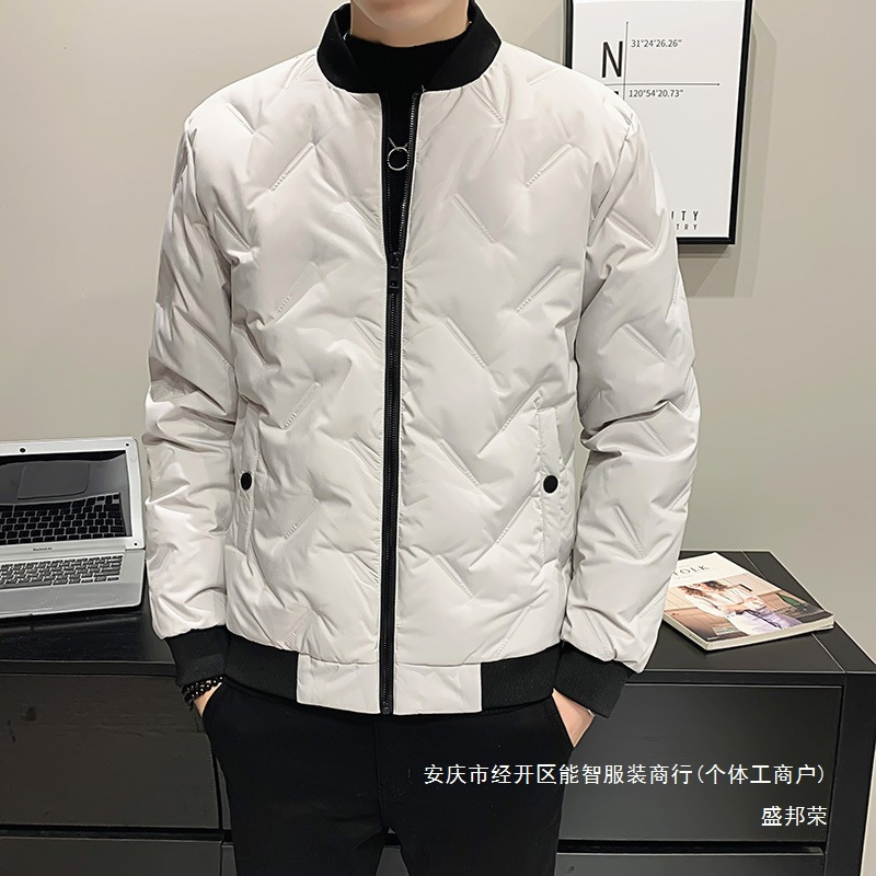 재킷 코트 재고 남자 다운 재킷 새로운 따뜻한 STALL DOWN CREWNECK WINTER 카키