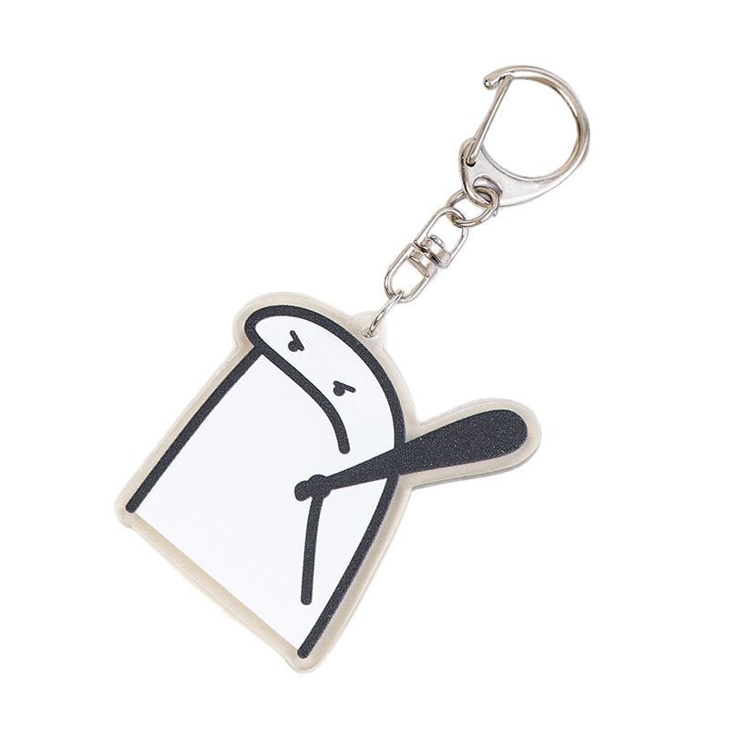 新しい両面シンプルな描画小人アクリルキーホルダーペンダントクリエイティブペンダント両面かわいいアクセサリー卸売|undefined
