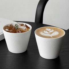 日式极简陶瓷咖啡杯手握杯猪口杯复古拉花杯主人杯澳白杯>咖啡具>