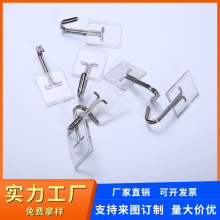 批发-2215强力无痕黏钩 不锈钢免打孔粘钩3M黏胶 挂钩厂家批发