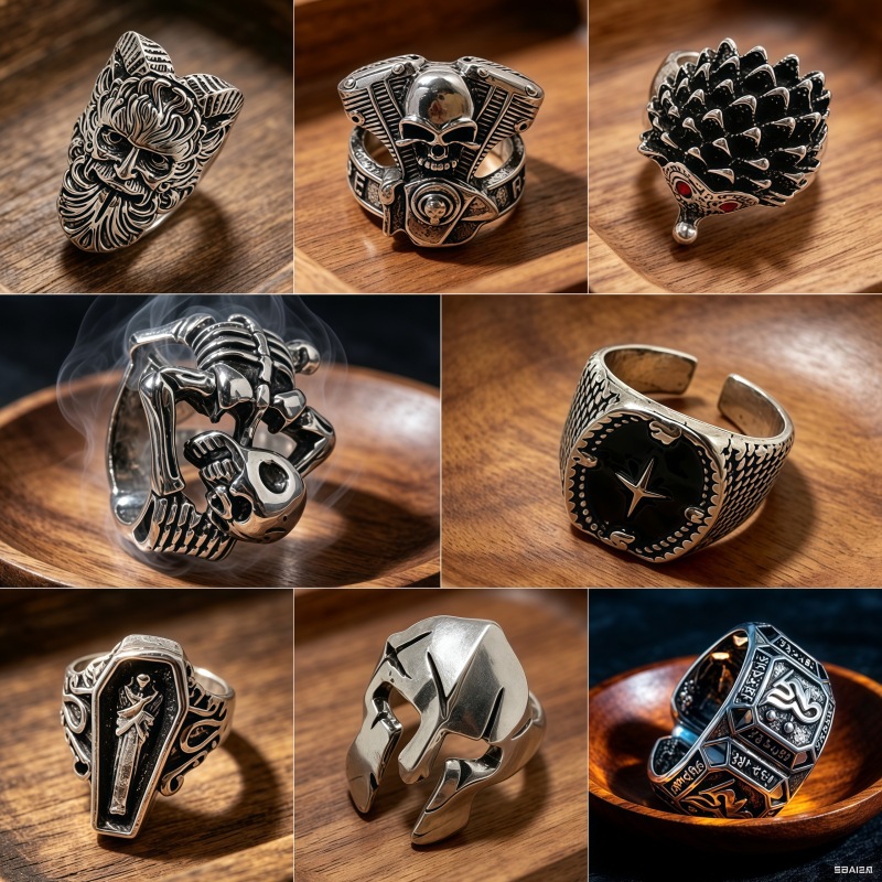 men's fashionable retro ring