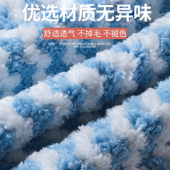 Home Wave Coral Fleece Hand Towel, Kitchen Polyvalent Oil-Proof Water Absorbent Cleaning Cloth, Factory Cleaning Towel