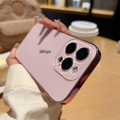 iPhone17proMaxに適した高級感のあるスマホケース、Apple16電気メッキオリジナルカラー15耐衝撃保護ケース