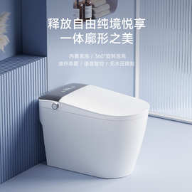 新款智能马桶家用全自动一体即热式双水路内置泡沫盾无水压坐便器